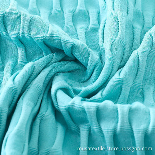 Tissu de yoga de fitness en polyester de couleur personnalisée